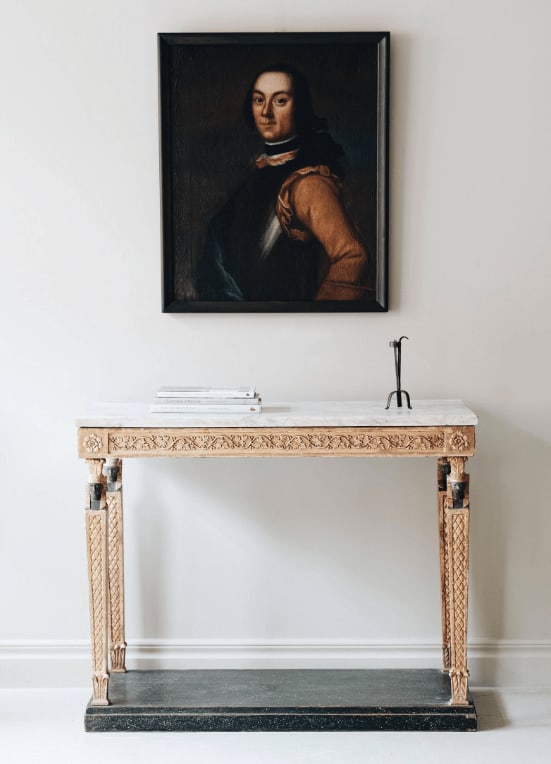 Gustavian Console Table,