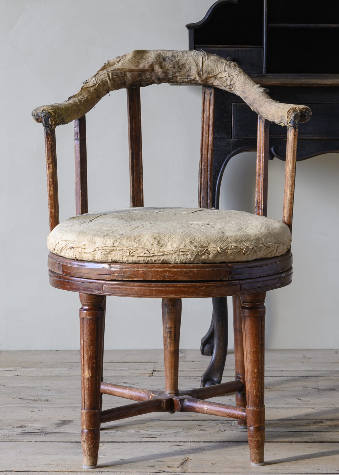 Gustavian Revolving Desk Chair,