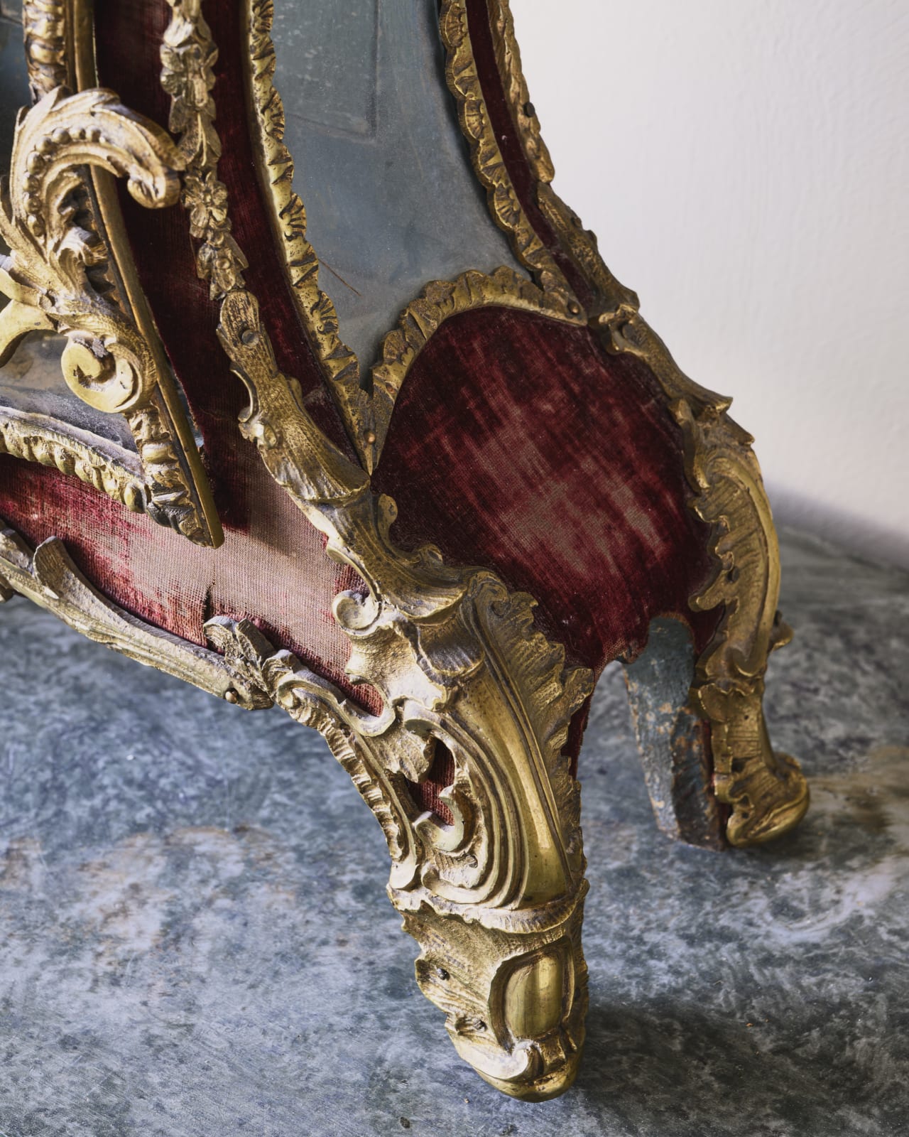 Rococo Table Clock,