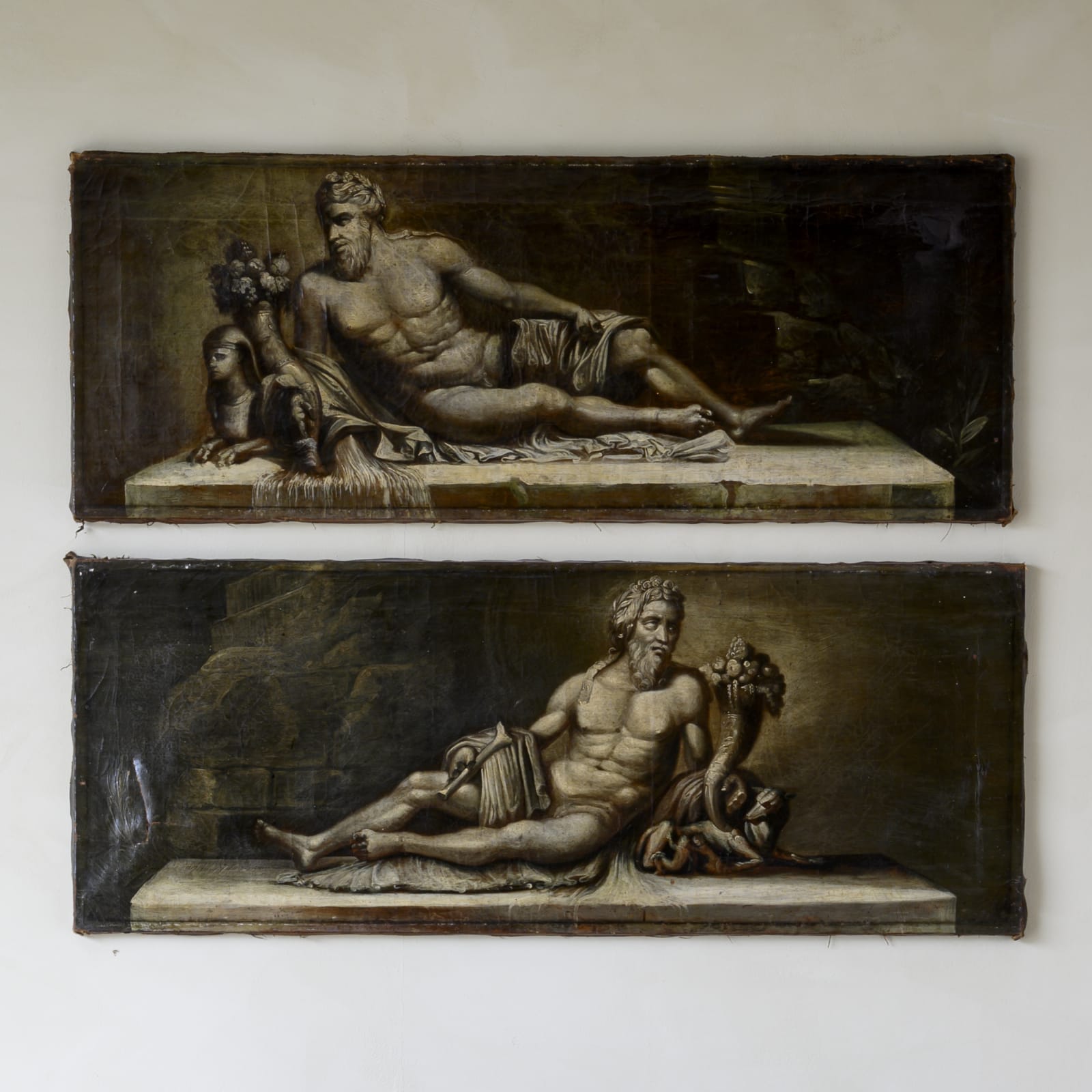 Grisailles, Oil on canvas,