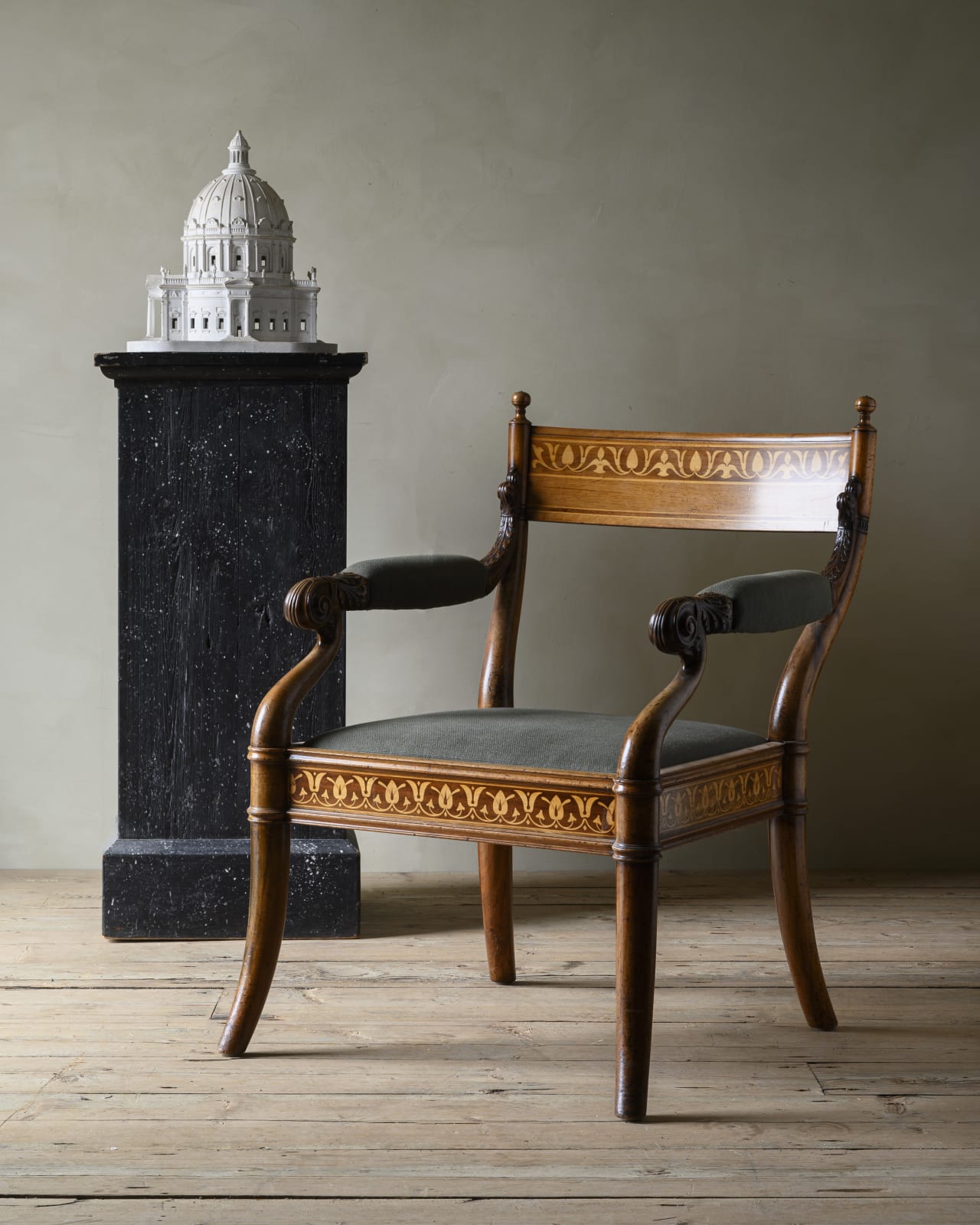 Pompeian Style Armchair,