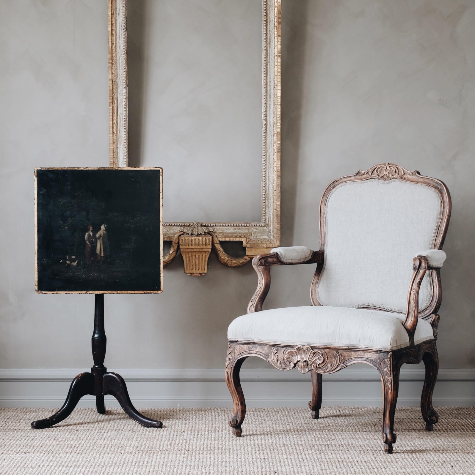 Gustavian Tilt Top Table,