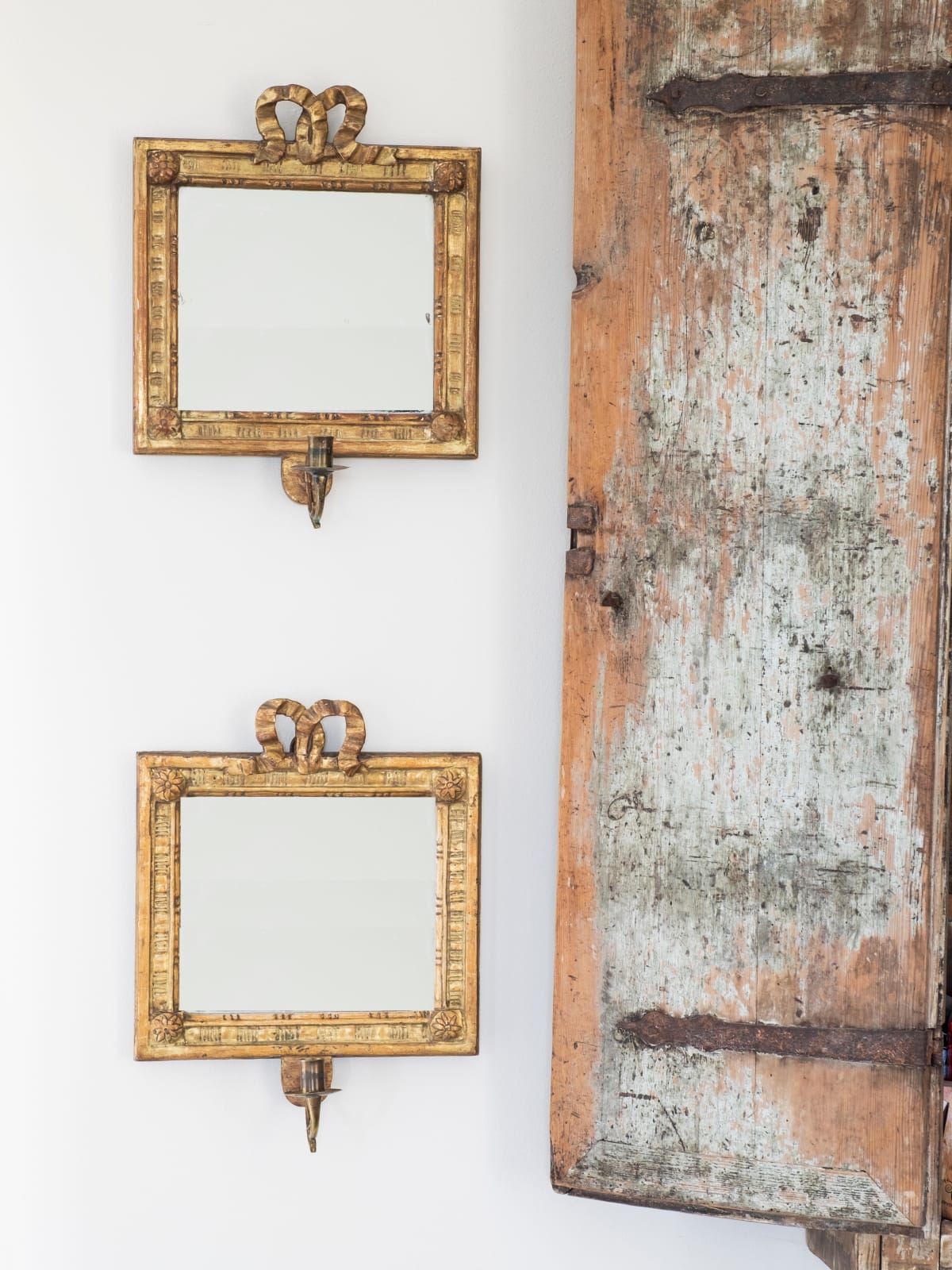 Gustavian Mirror Sconces,