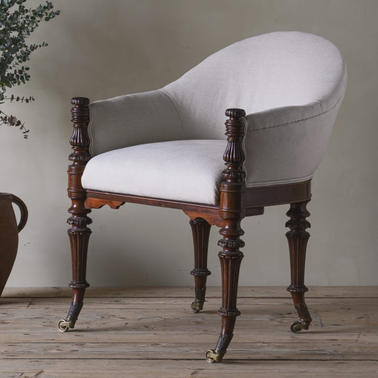 Neoclassical Library Desk Chair,