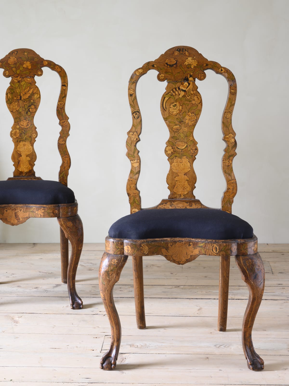 Dutch Marquetry Chairs,