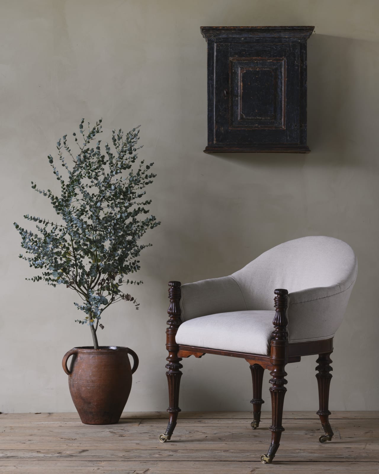 Neoclassical Library Desk Chair,