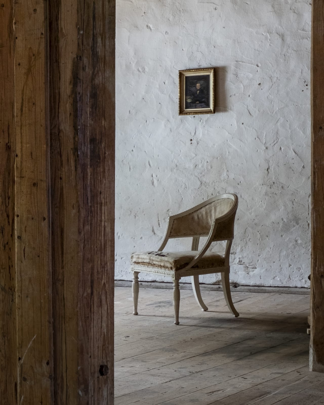 Gustavian Barrel Back Armchairs,