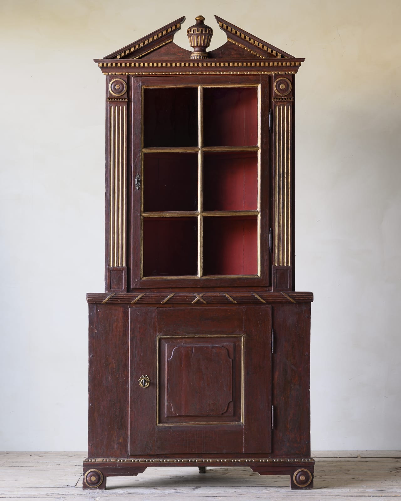 Neoclassical Corner Cabinet,