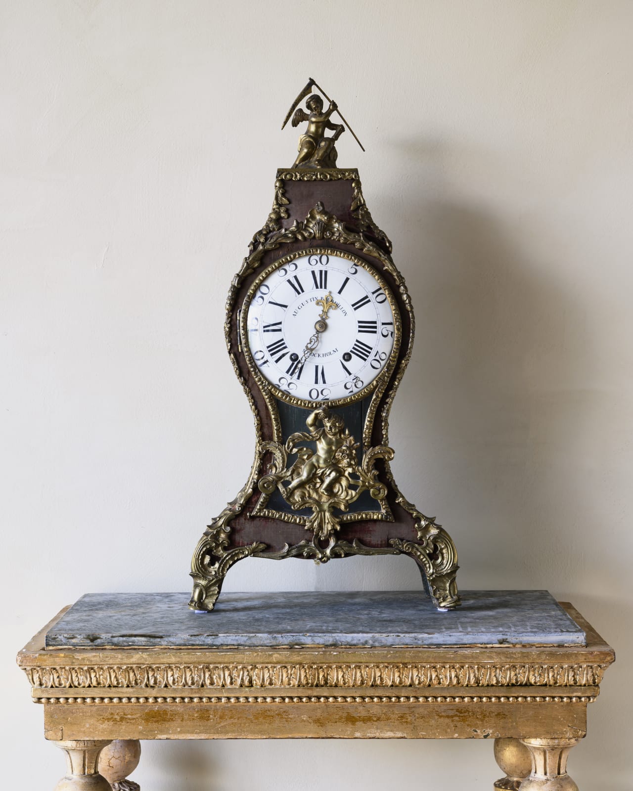 Rococo Table Clock,