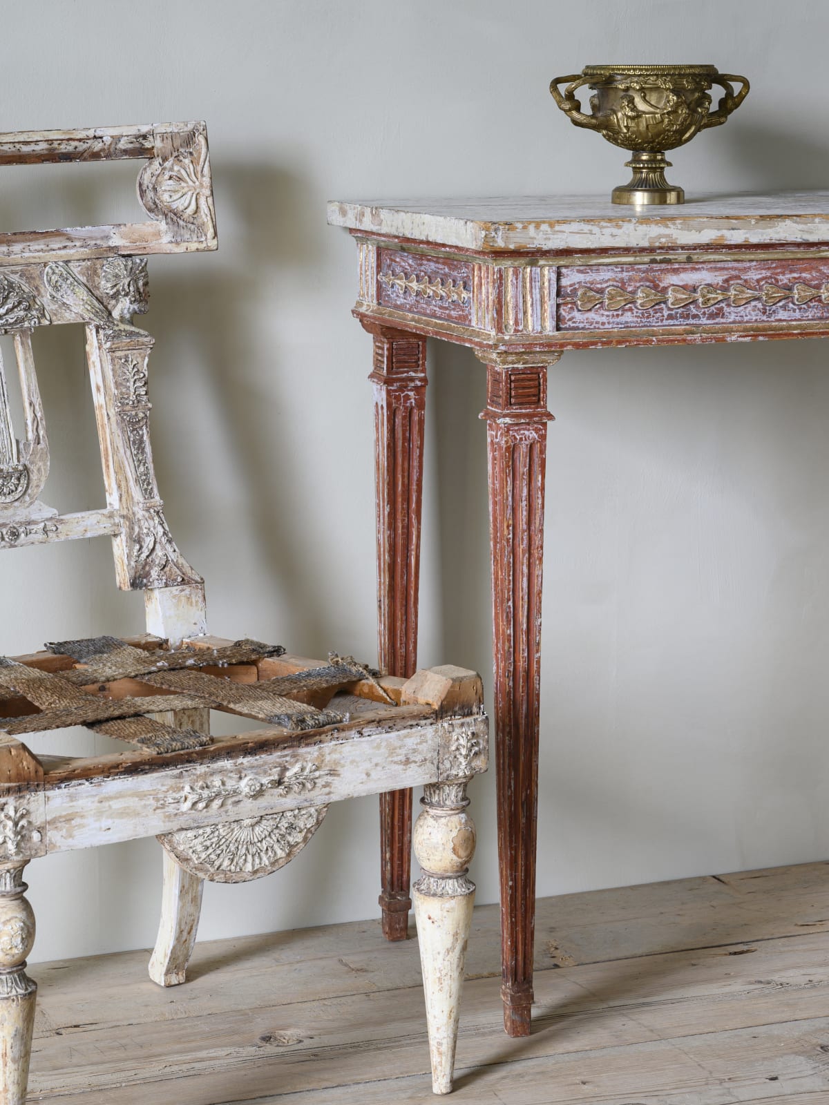 Gustavian Console Table,