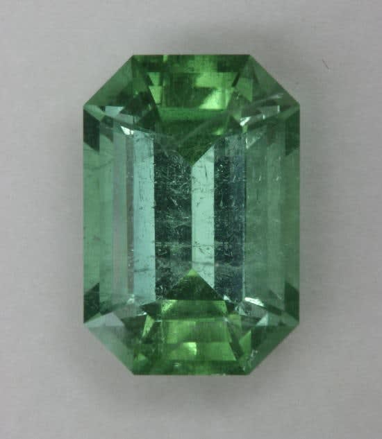 Blue Green Emerald Cut 3.85 ct