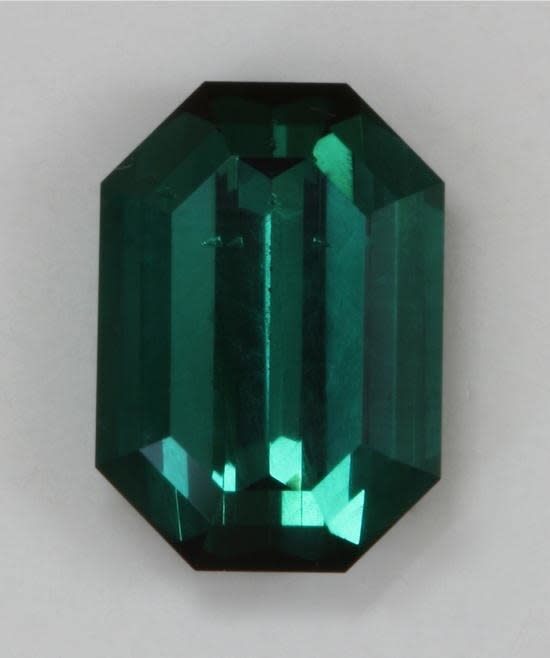 Blue Green Emerald Cut 1.17 ct