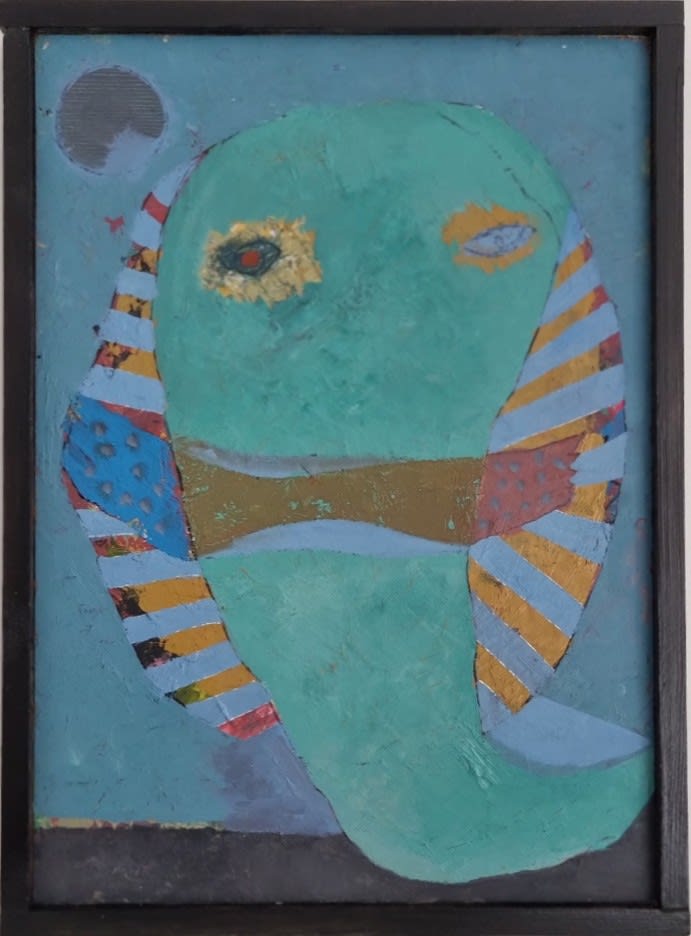 Paul Atkins, Green Fish Woman with the Moon, 2024