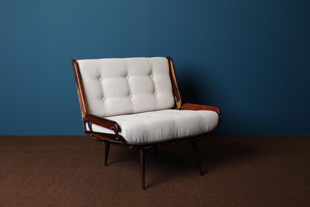 Moveis Pailar, Costelinha lounge chair attributed to Carlo Hauner, 1958