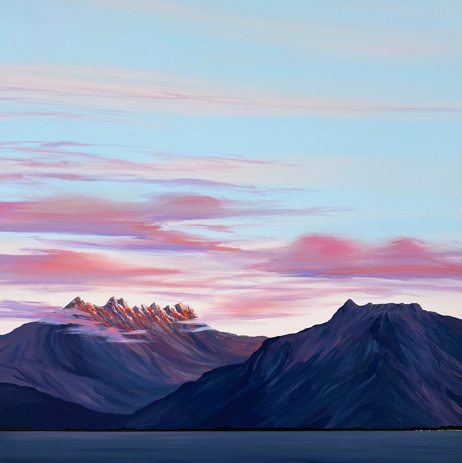 Kristin Moore, Dents du Midi (Sunset), 2024