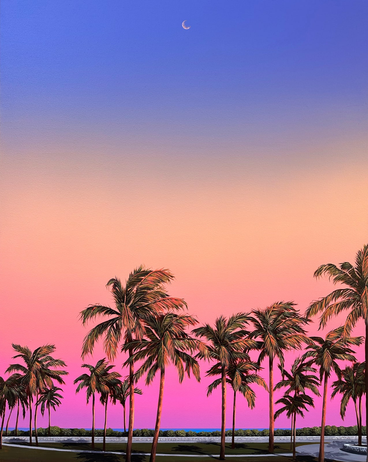 Kristin Moore, Ocean Drive Palms, 2024