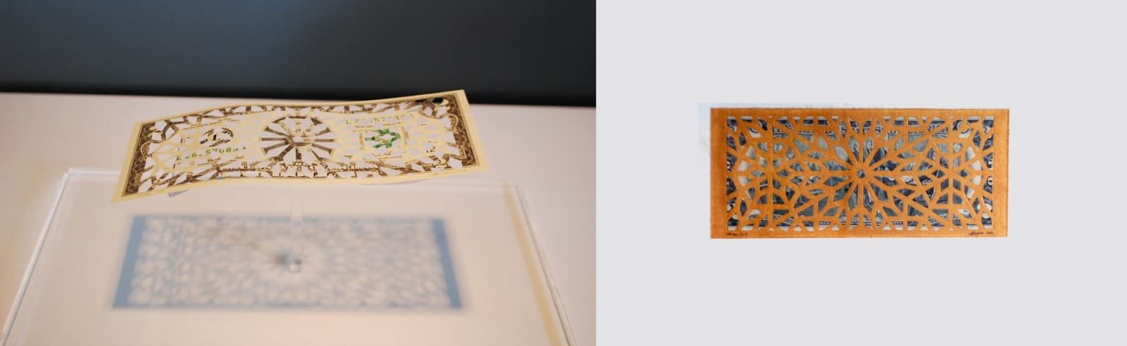 Abdullah Syed, Deconstruction of the Myth of the Flying Rug 4 (diptych), 2012