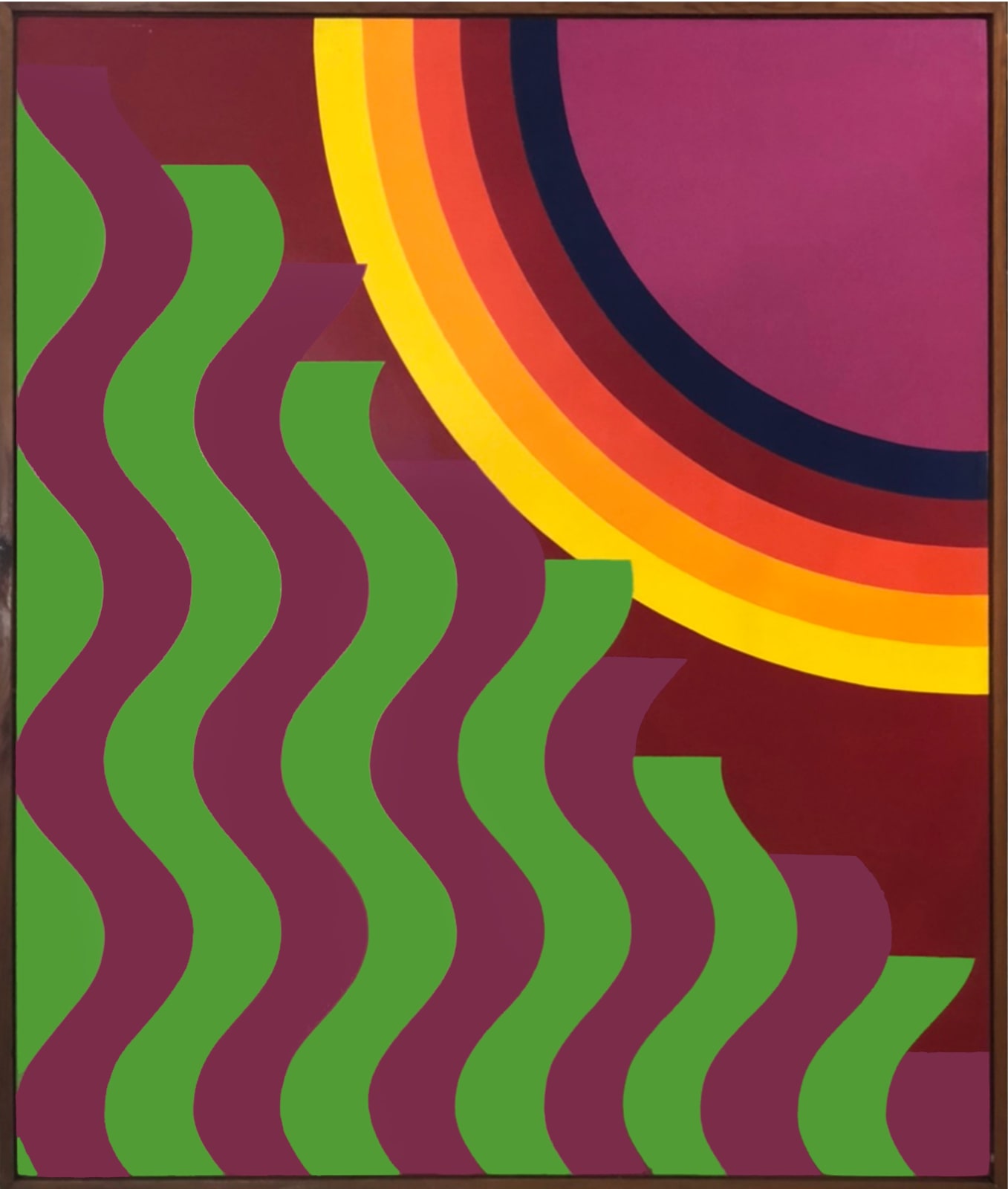 Mohamed Melehi, Soleil Oblique, 1971