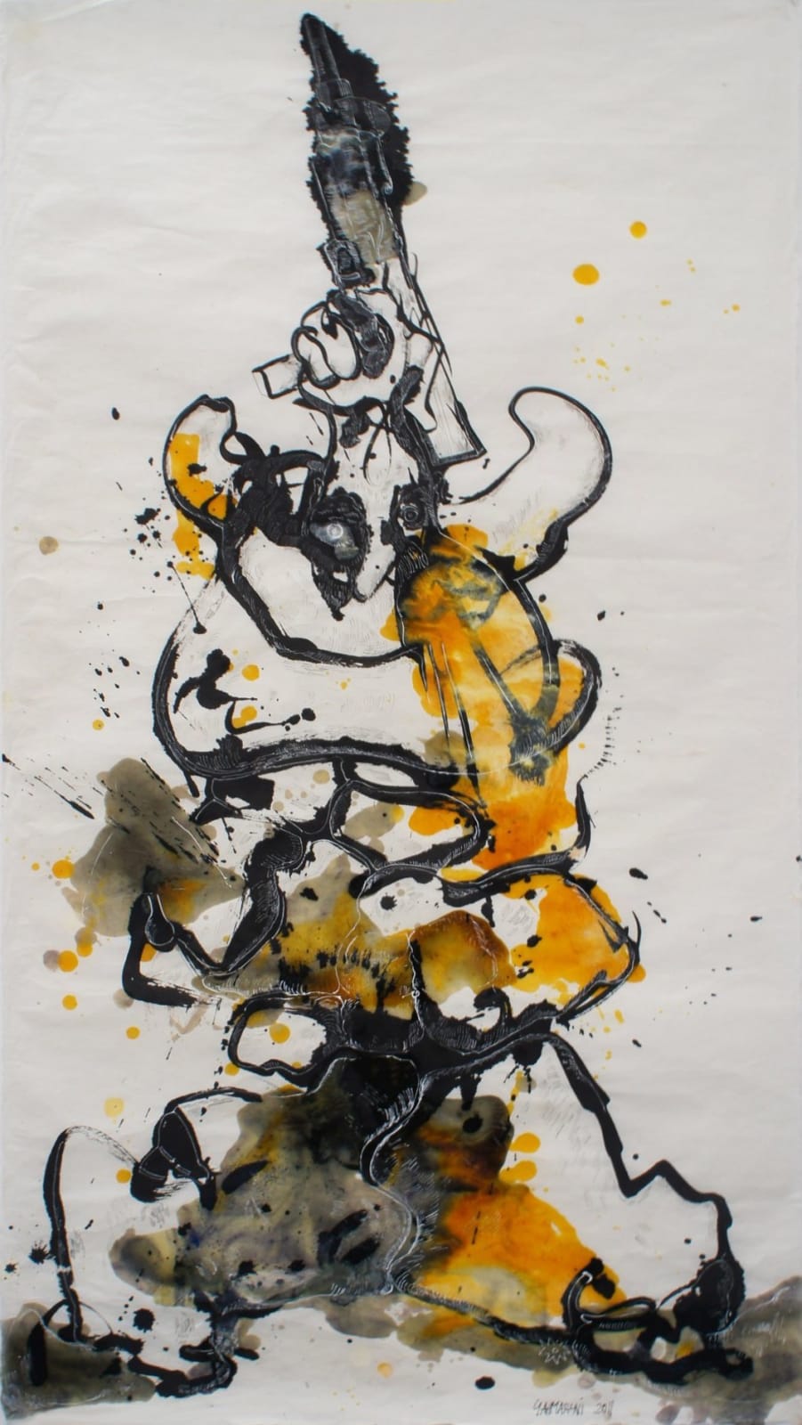 Marwan Sahmarani, I Stand Correctly!, 2011