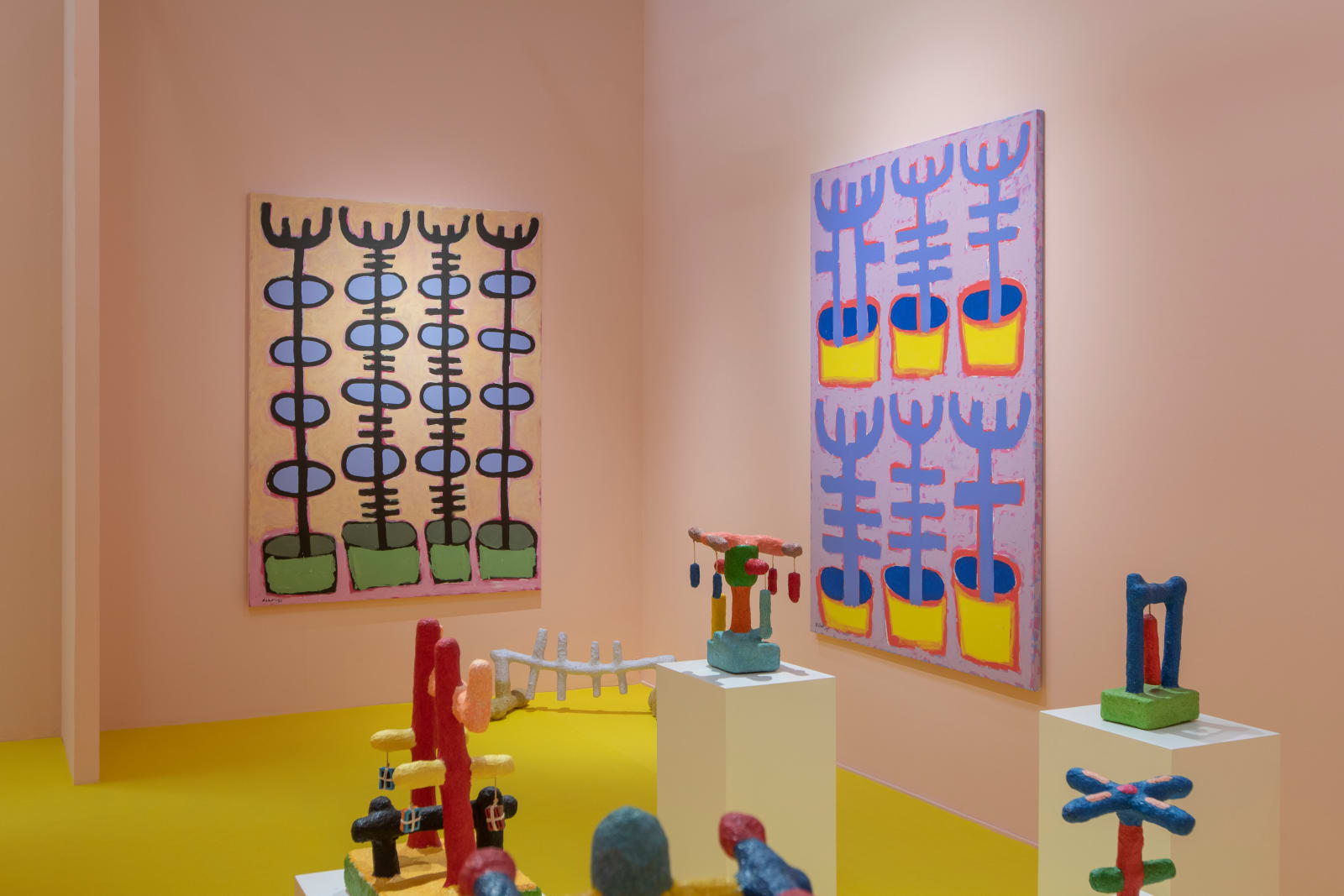 Mohamed Ahmed Ibrahim, Embryonic Coat, Installation view, Lawrie Shabibi, Dubai, 2022