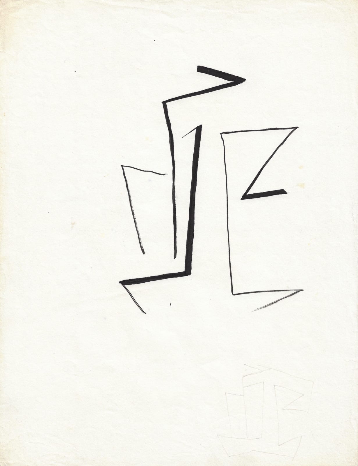 Mehdi Moutashar, Sketch, Paris, 1968