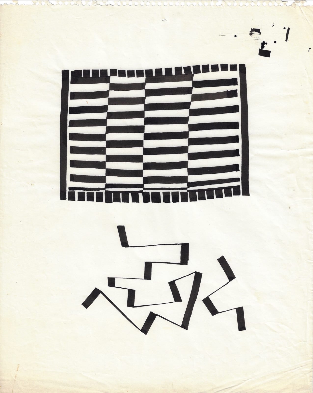 Mehdi Moutashar, Sketches, Paris, 1968