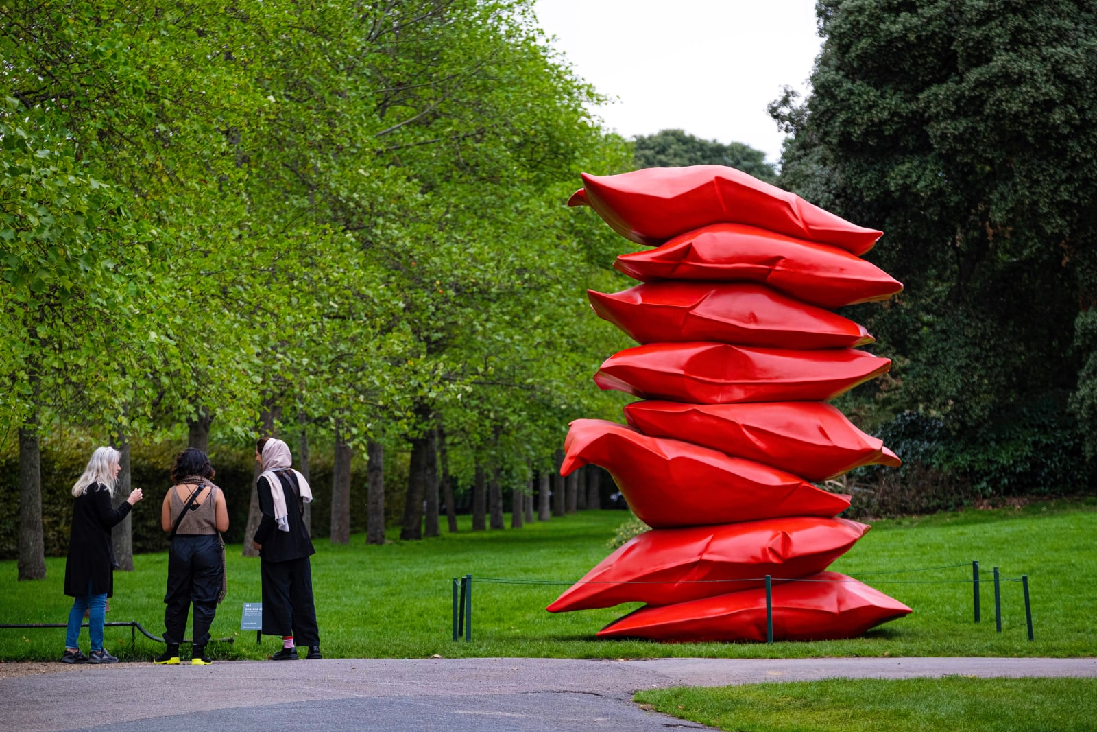 Shaikha Al Mazrou, Red Stack, 2022