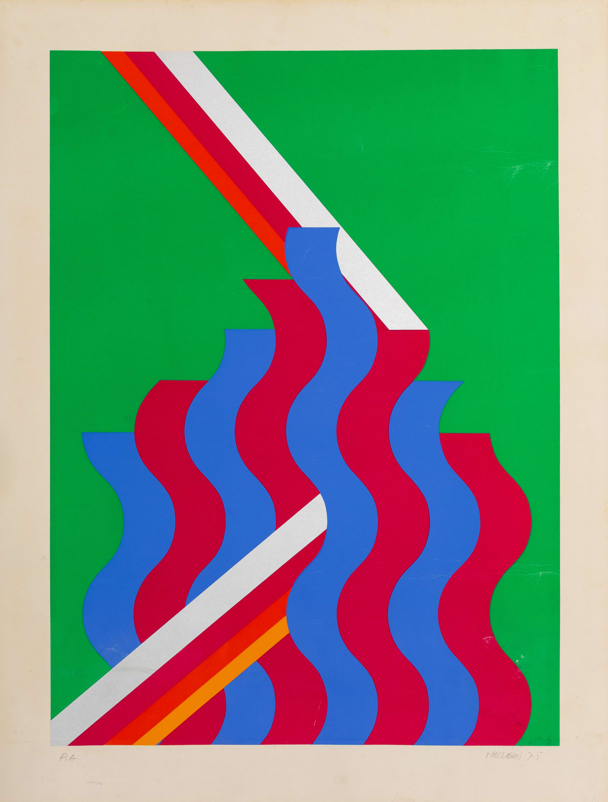 Mohamed Melehi, Untitled, 1975