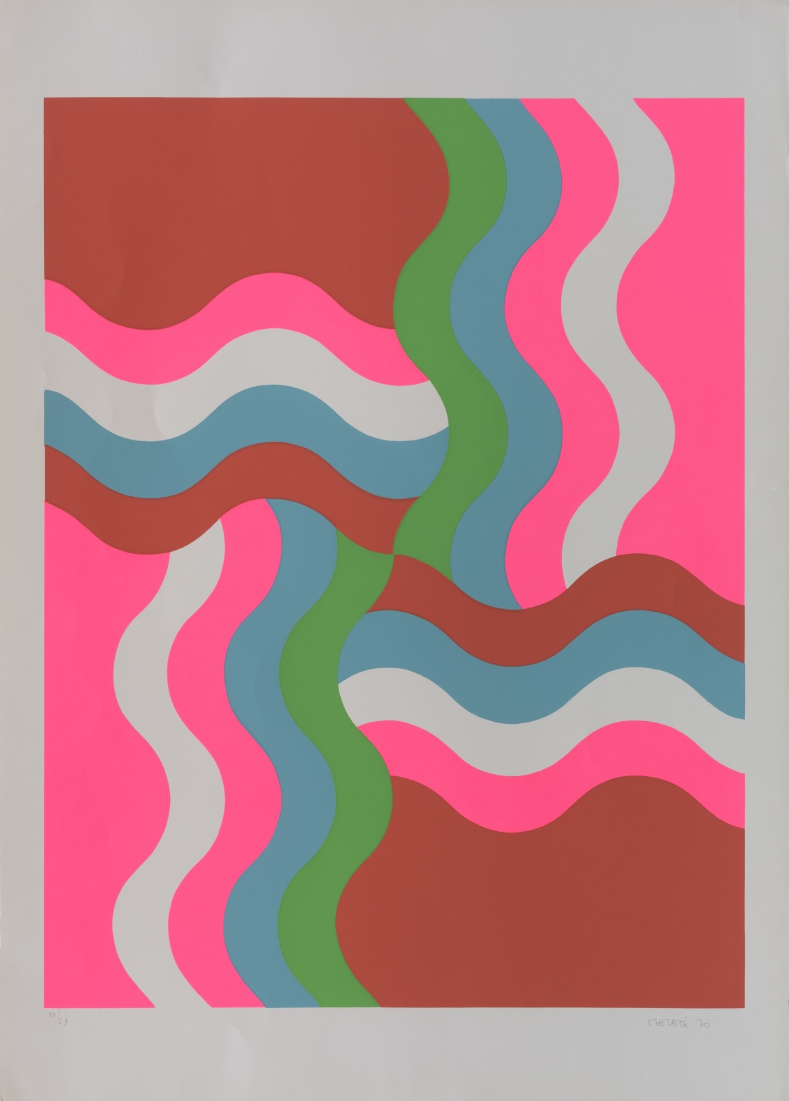 Mohamed Melehi, Untitled, 1970