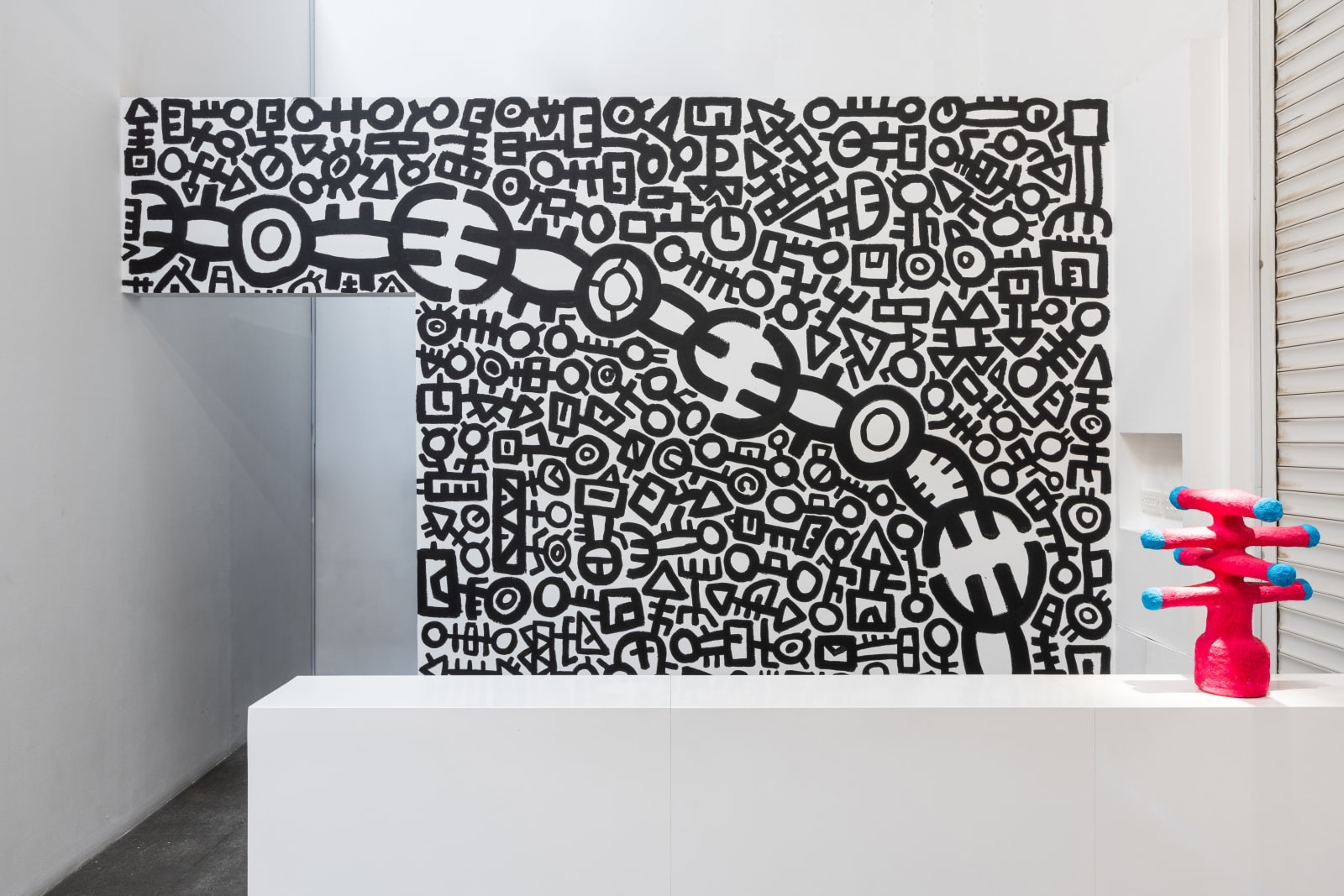 Mohamed Ahmed Ibrahim, Installation view, Memory Drum, Lawrie Shabibi, Dubai, 2020