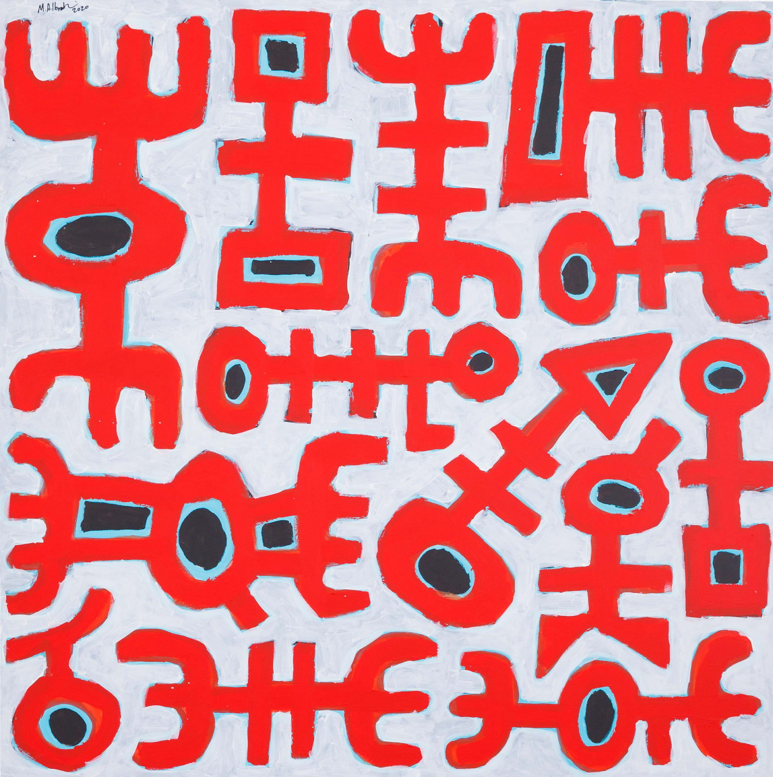 Mohamed Ahmed Ibrahim, Red and Blue, 2020