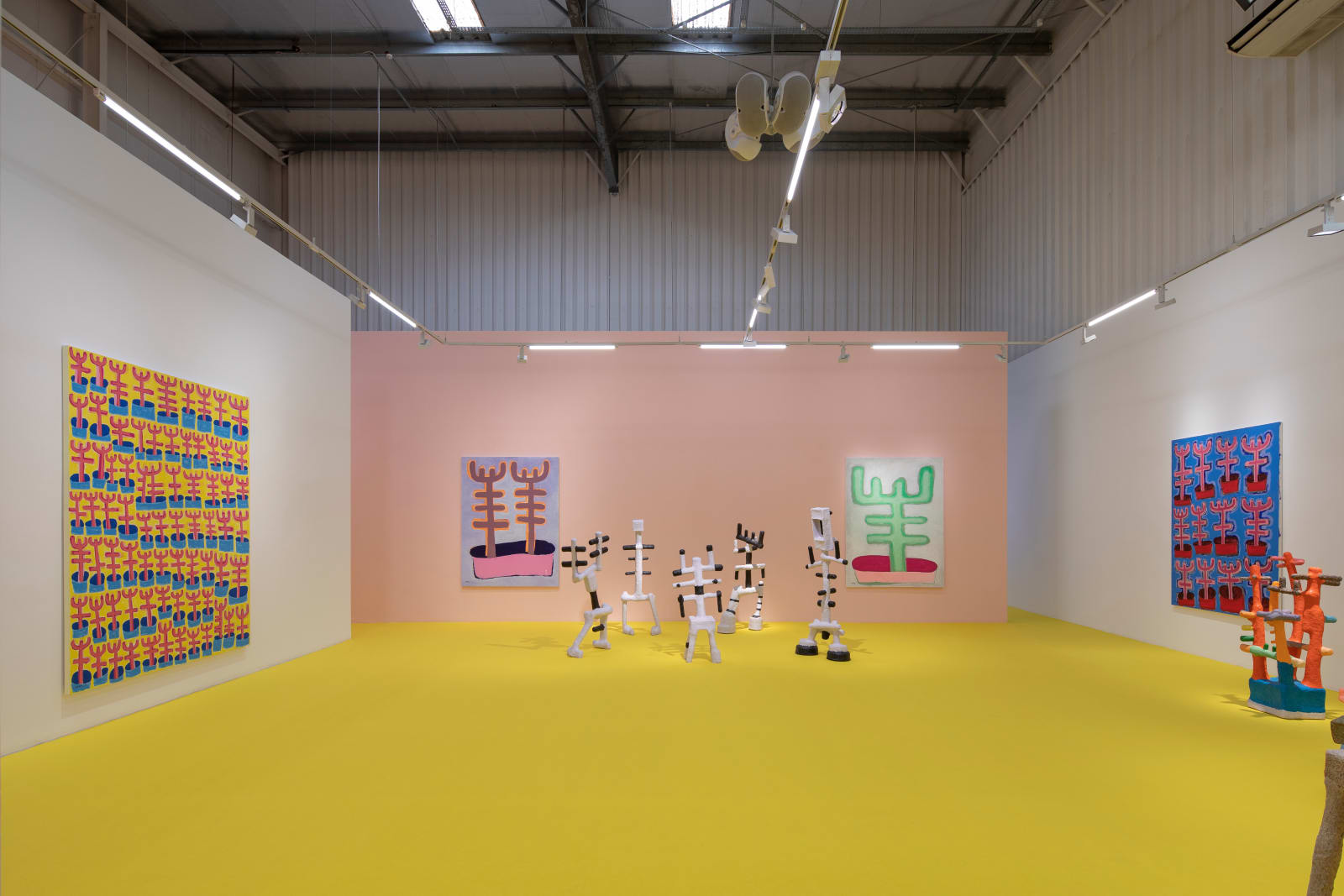 Mohamed Ahmed Ibrahim, Embryonic Coat, Installation view, Lawrie Shabibi, Dubai, 2022
