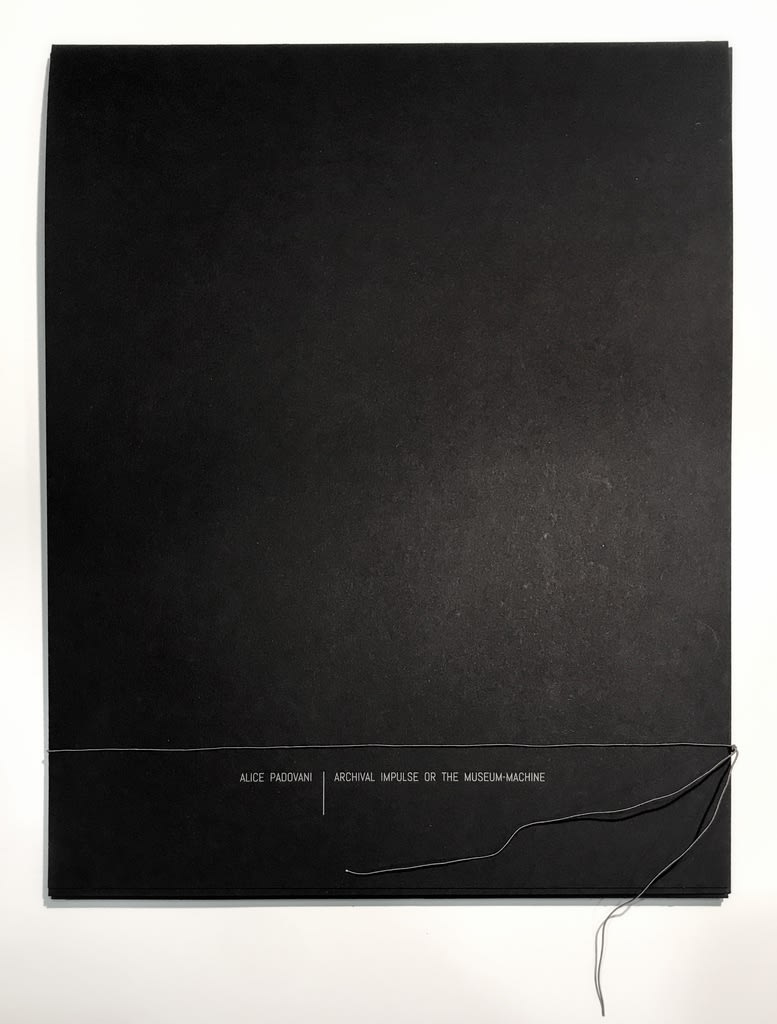 Alice Padovani, Archival Impulse or the Museum-Machine, 2020