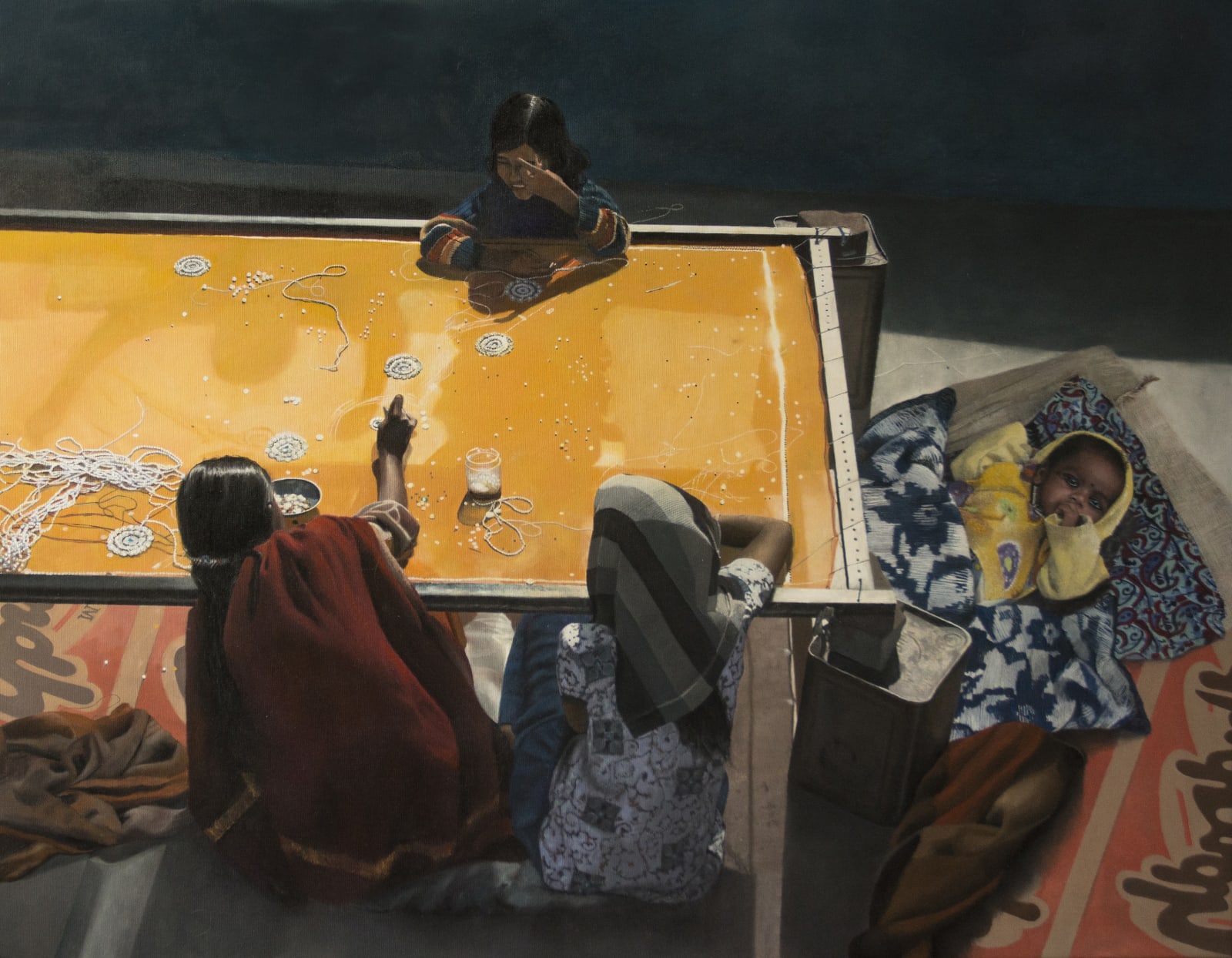 Domenico Pasqua, The embroiderers of Gwallior, 2019