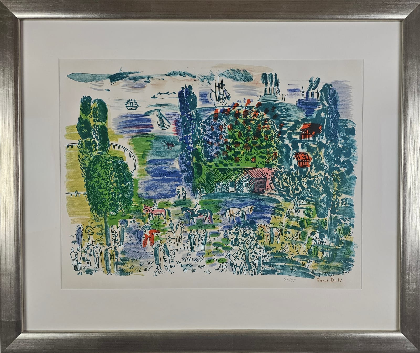 Raoul Dufy, Au Paddock, ca. 1950