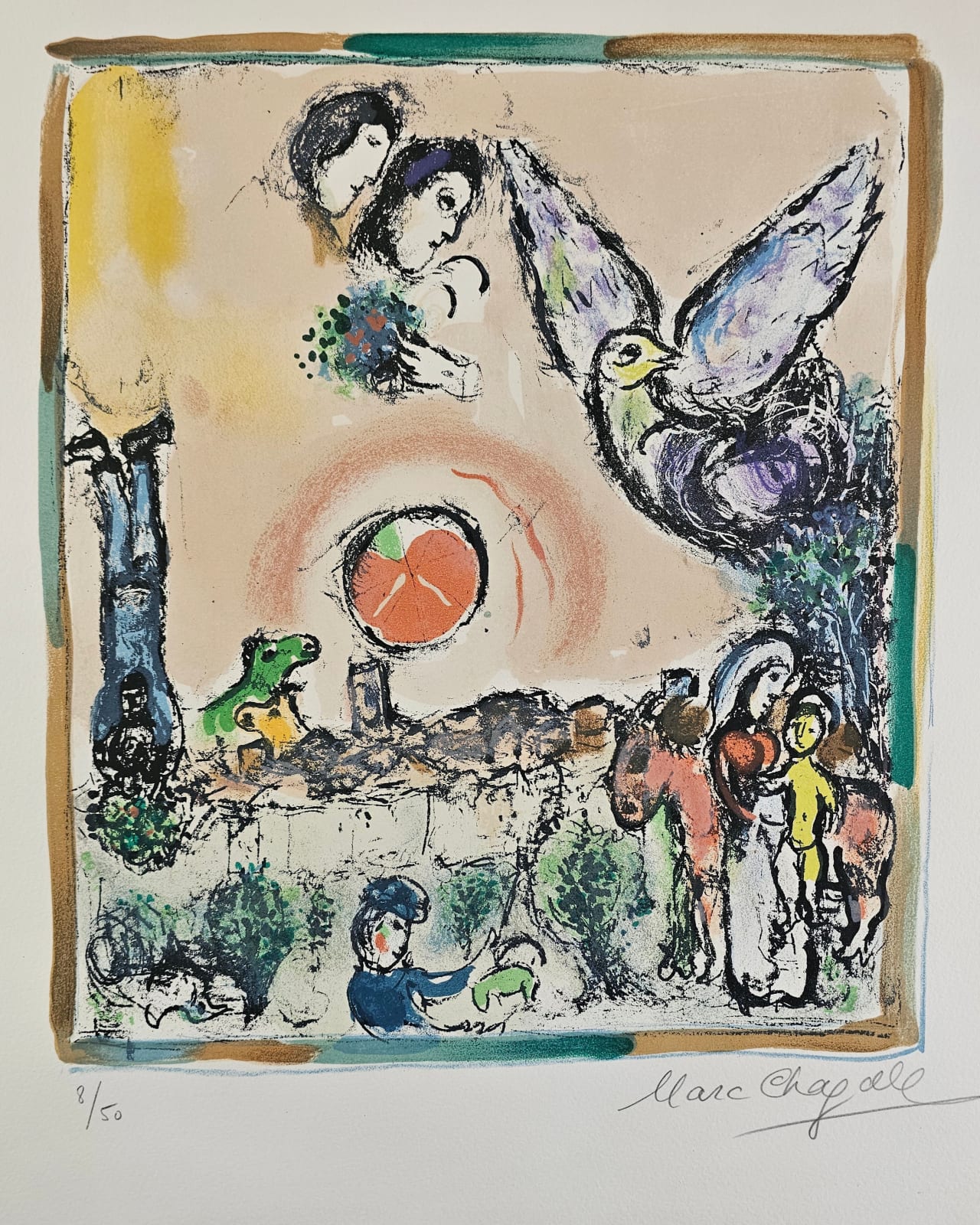 Marc Chagall, Composition Champêtre, 1965