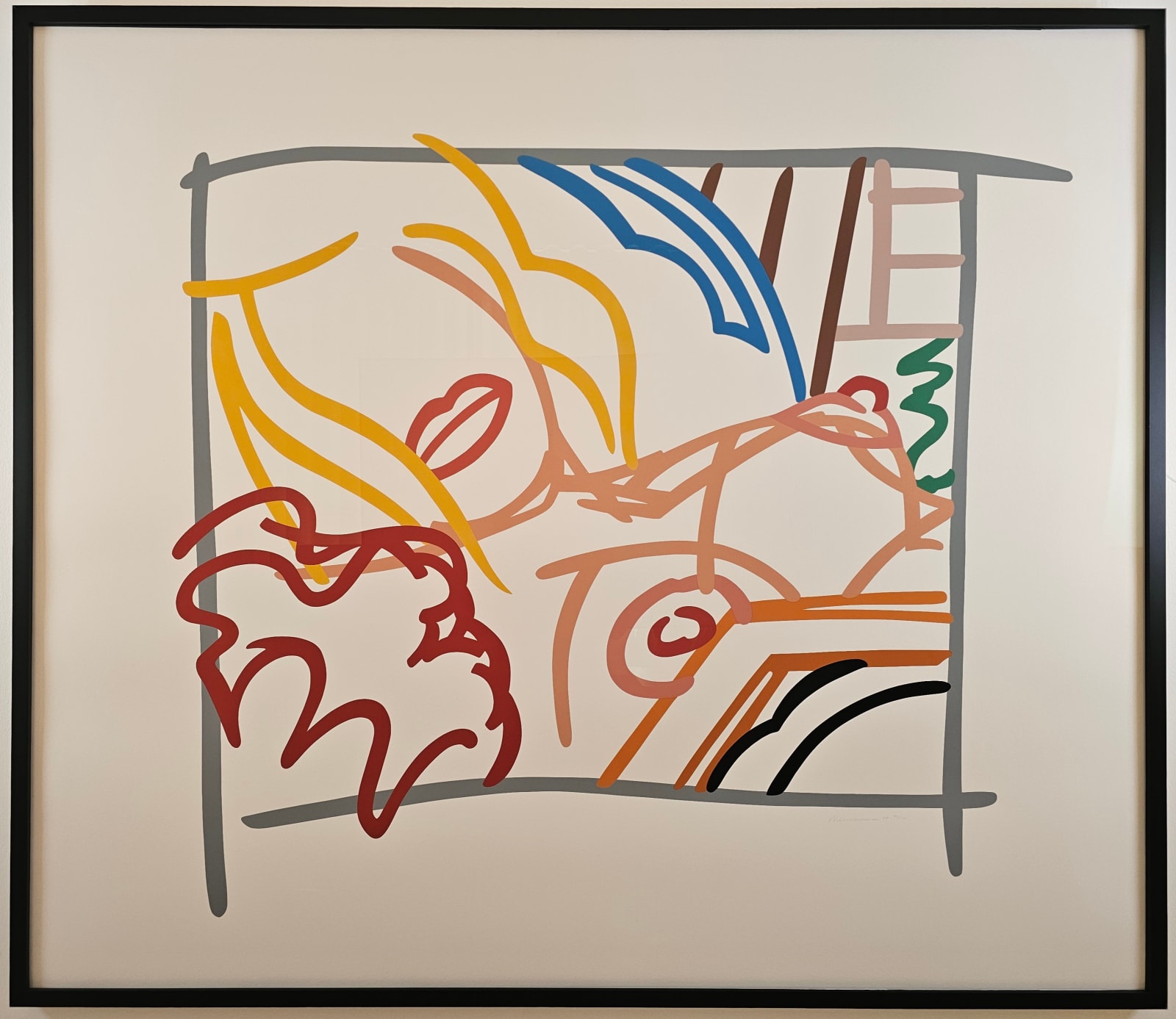 Tom Wesselmann, Bedroom Blonde Doodle with Photo, 1988