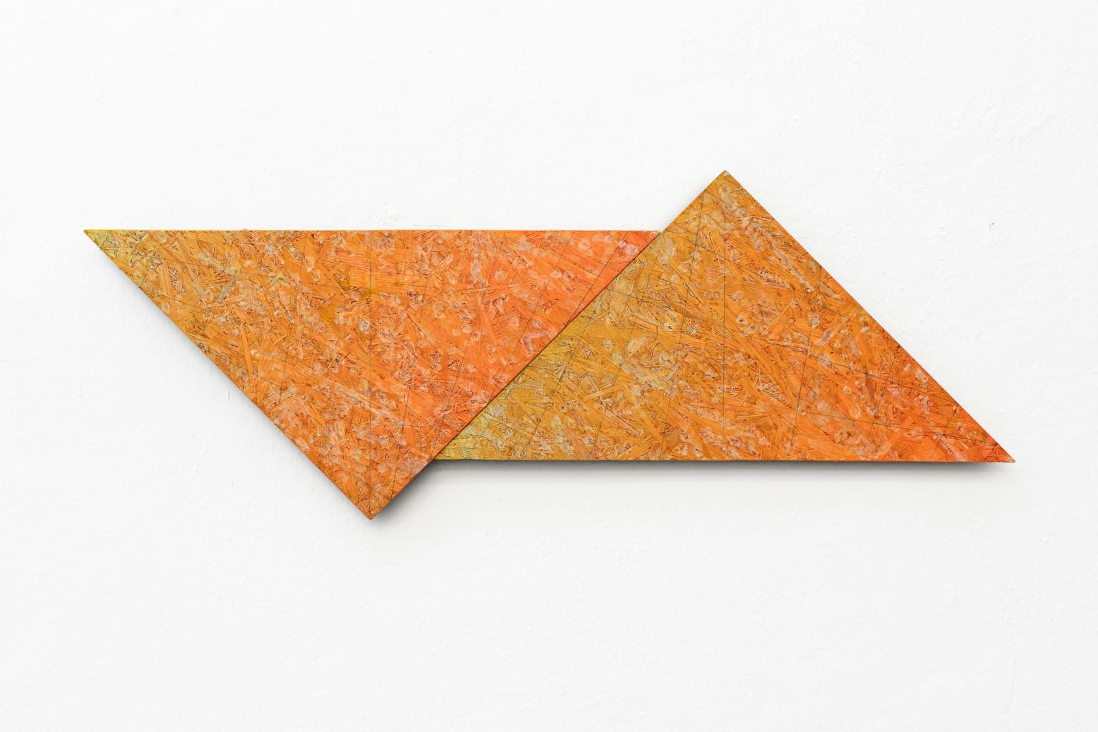 Karl-Heinz Adler 卡尔-海因茨-阿德勒, Quadrat, diagonal geteilt und verschoben, 2008