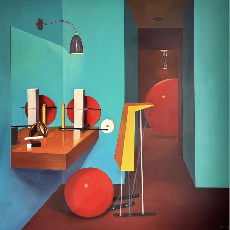 Zhao Yiqian 趙一淺, Room with the Ball 有球的房间, 2023