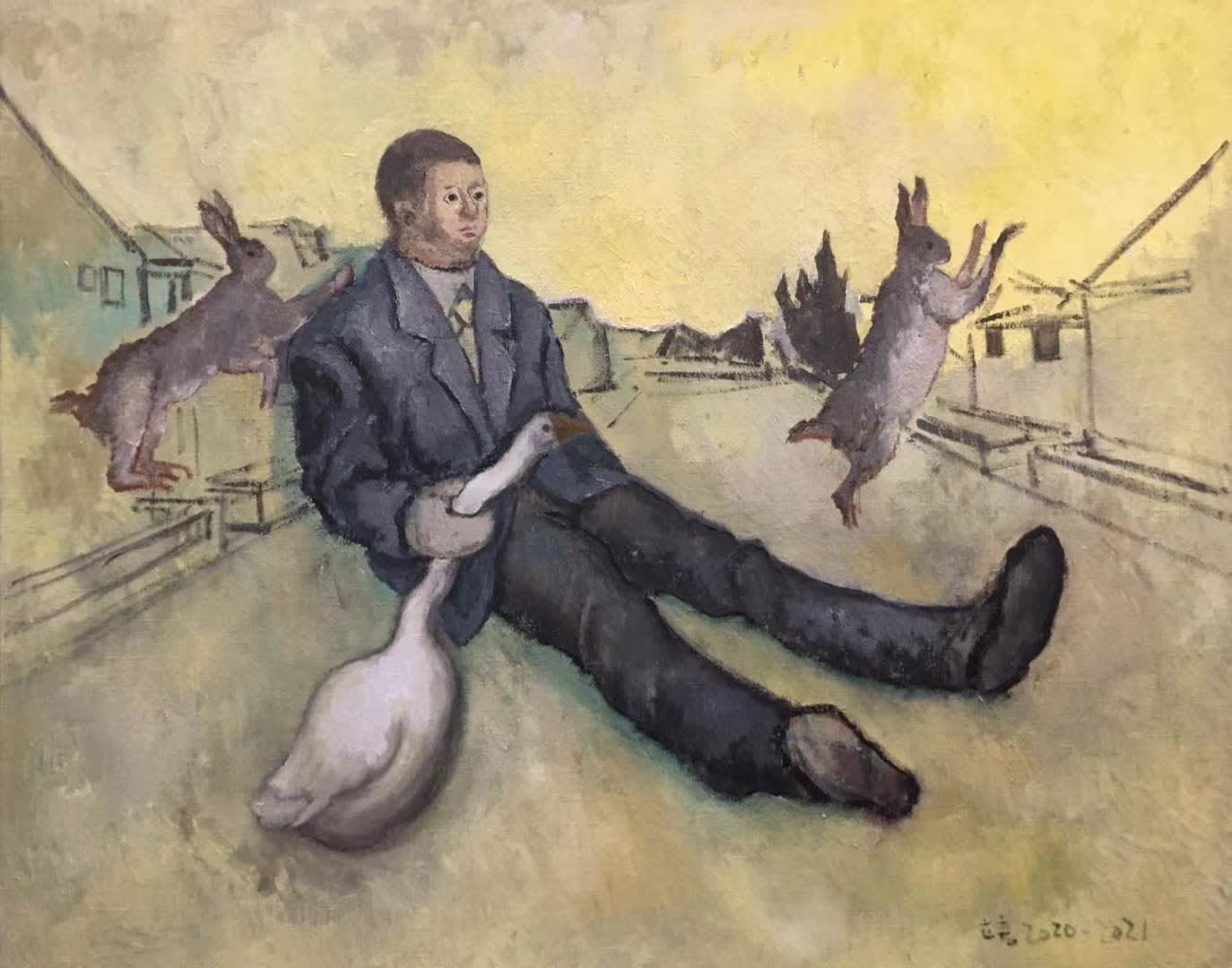 Huang Liyan 黄立言, The foreigner enters the lonely woods 外族人进入寂寞的林子, 2020-2021