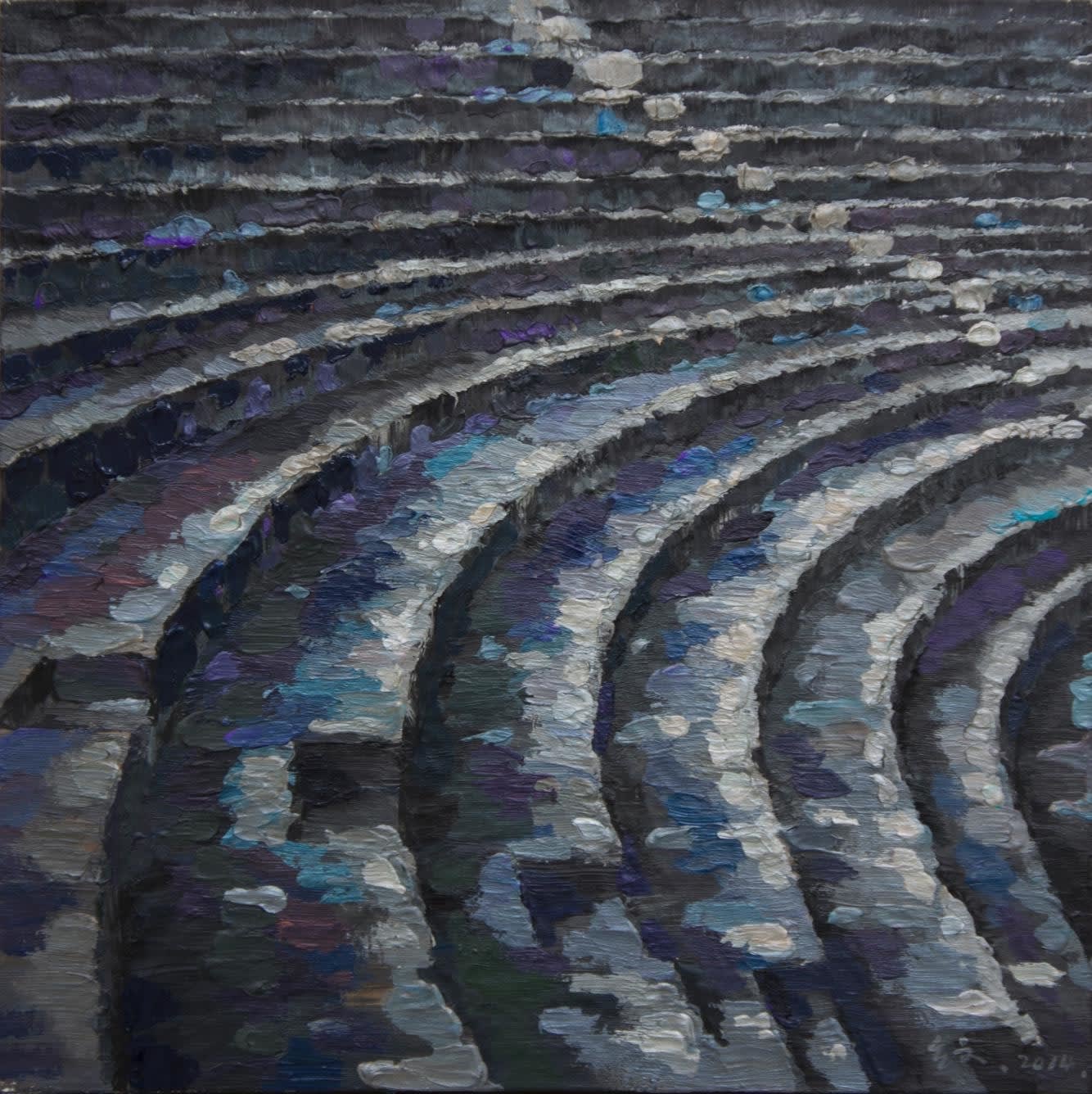 Li Yiwen 李易紋, Setting Sun 斜陽, 2014