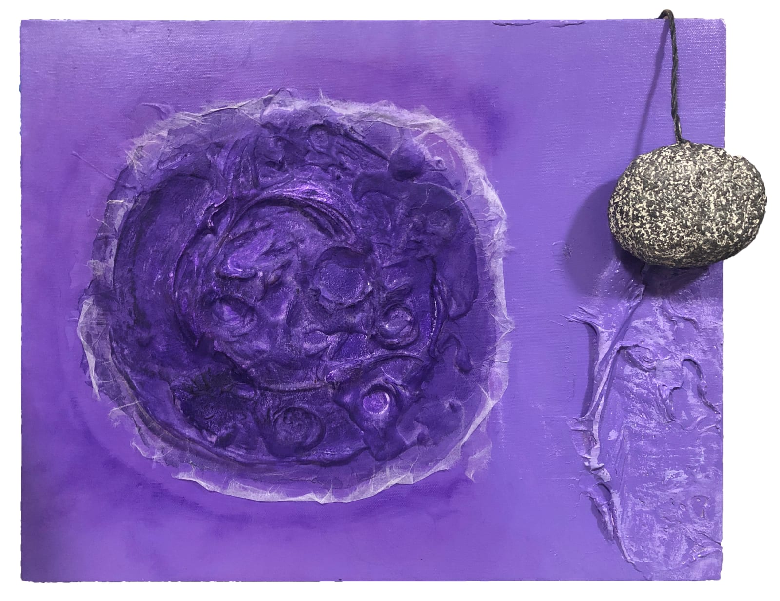 Zhang Jian-Jun 張健君, Rubbing Planet in Purple Space (series) 拓紫色空间星座 (系列), 2022