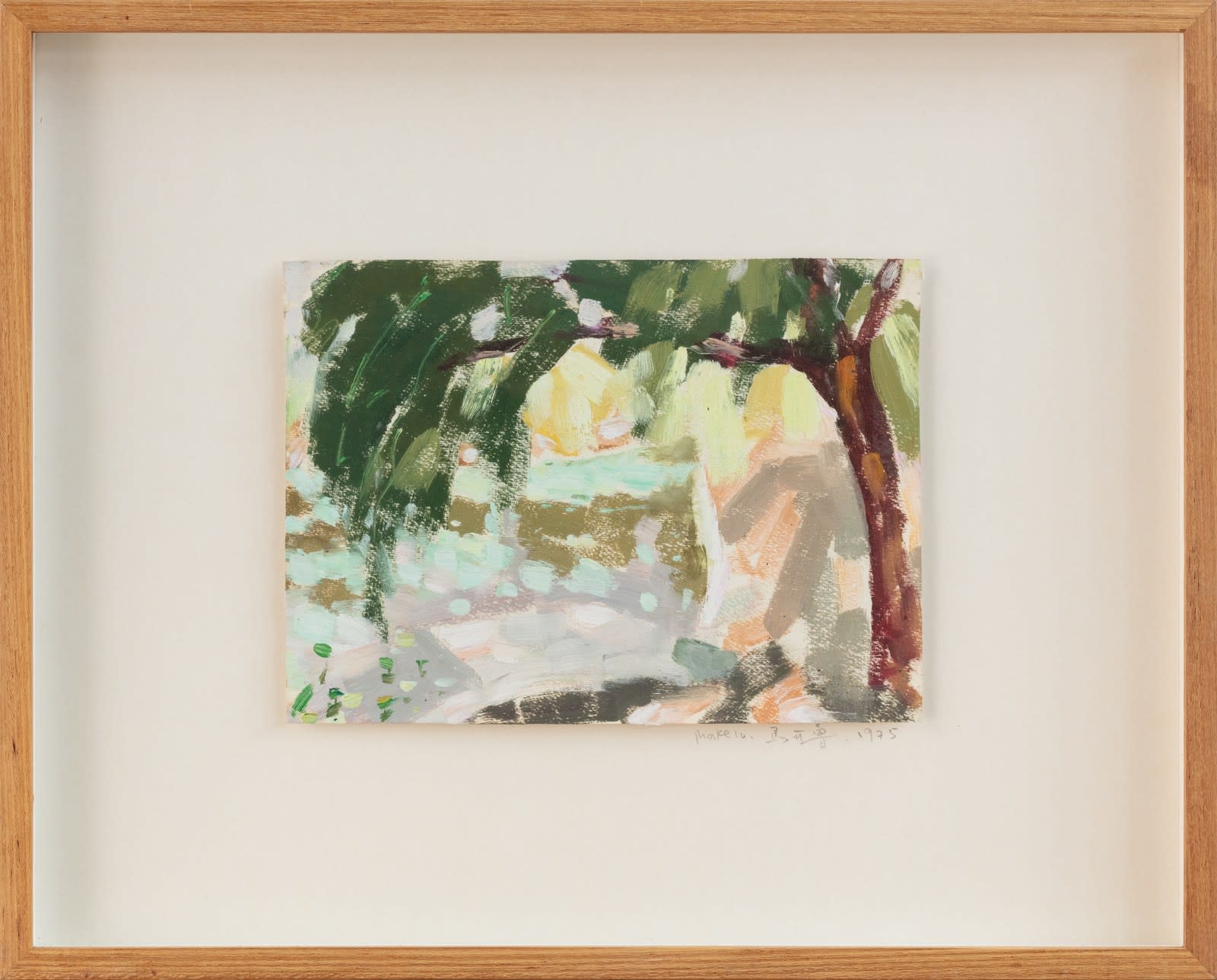 Ma Kelu, 柳树荷塘 Willow Trees and Lotus Pond, 1975