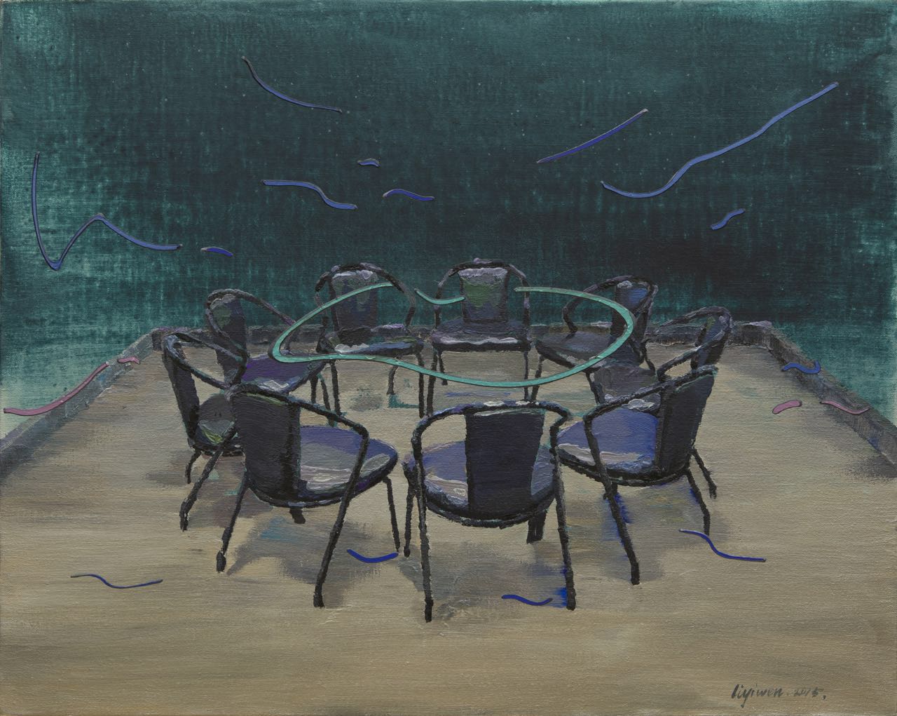 Li Yiwen 李易紋, Nine Chairs 九把椅子, 2015