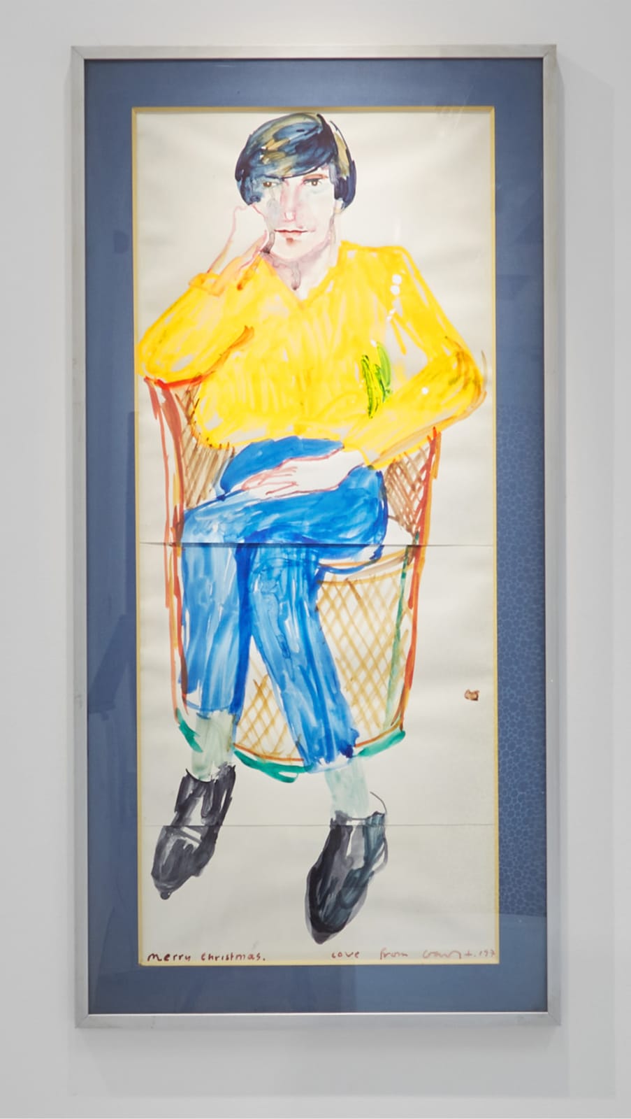 David Hockney, Yves-Marie in Wicker Chair, 1979