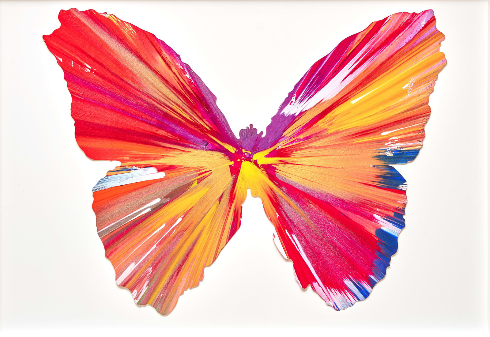 Damien Hirst, Butterfly Spin Painting orange, 2009