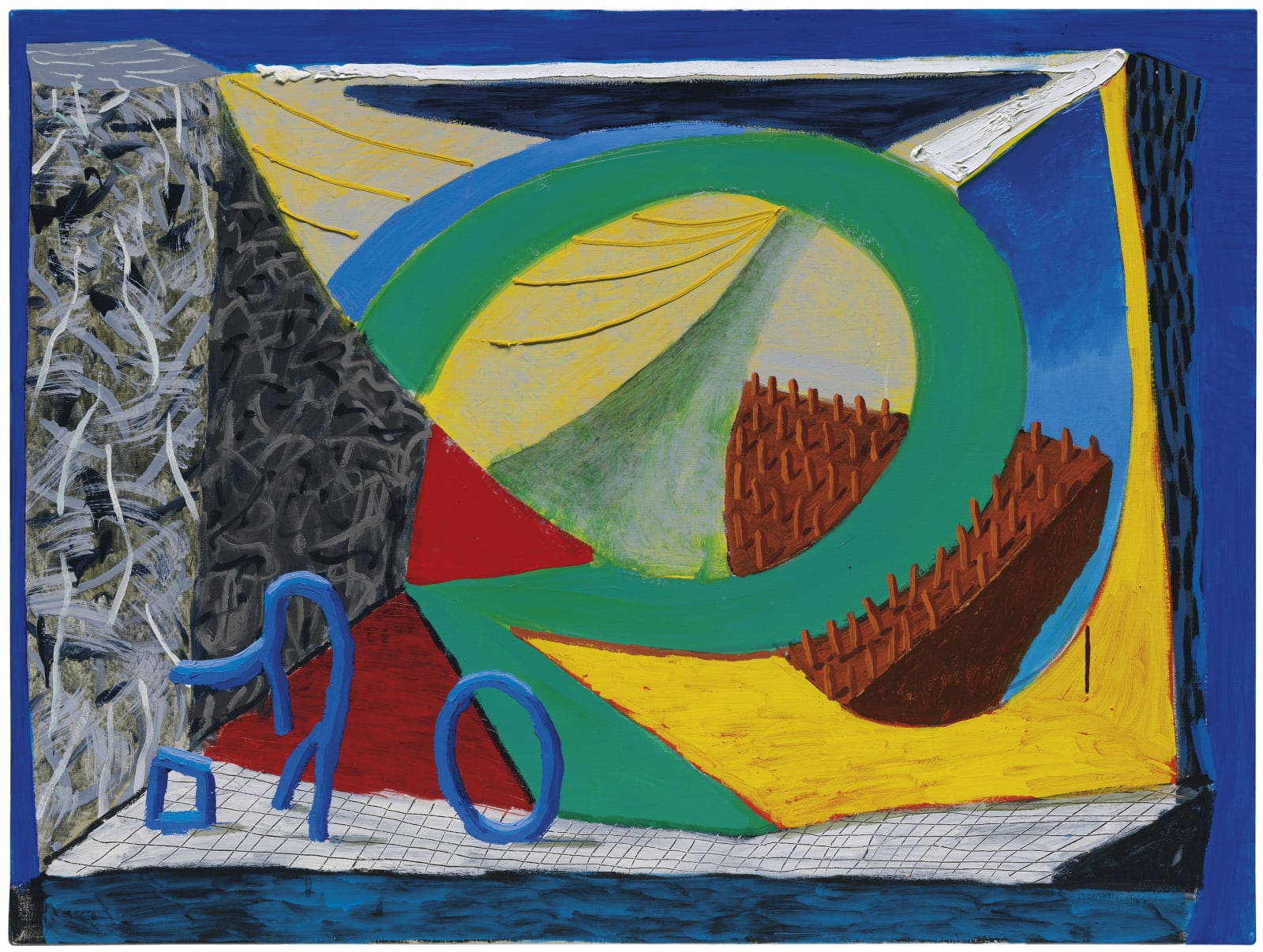 David Hockney, Almost Like Skiing, 1991