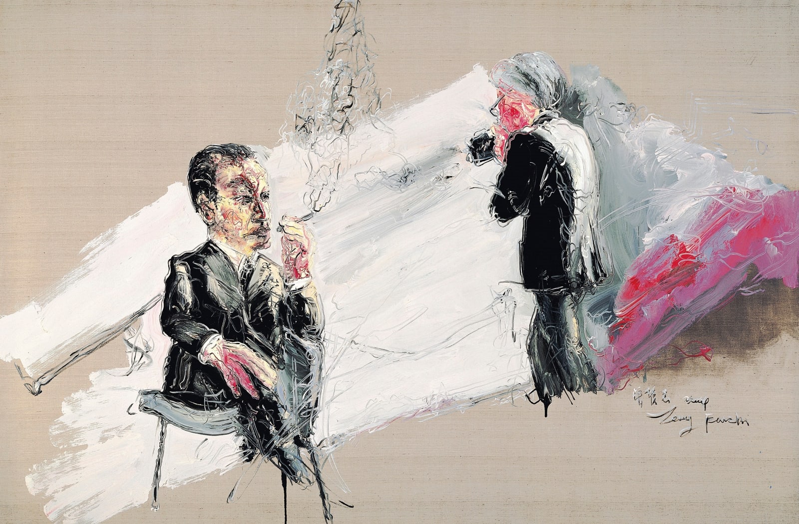 Zeng Fanzhi, Andy Warhol's Photoshoot, 2004