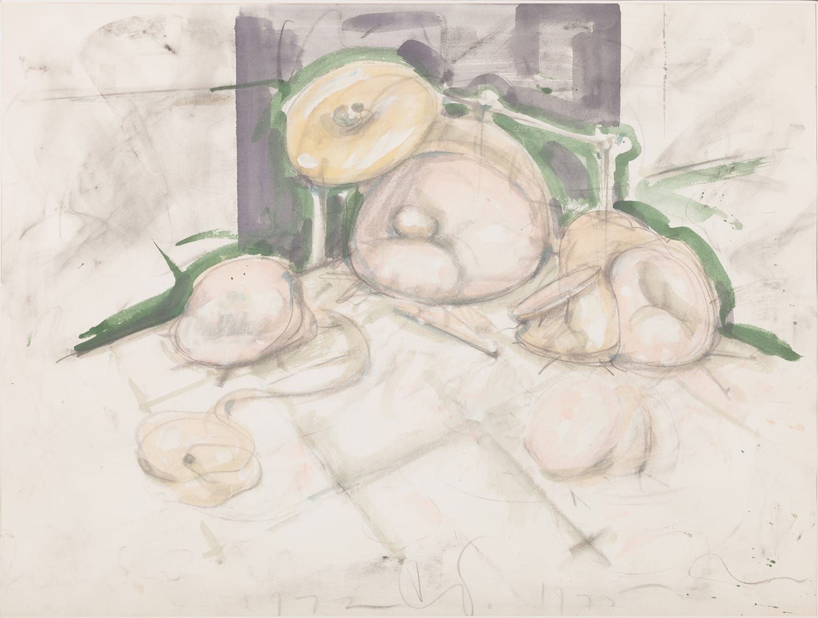 Claes Oldenburg, Study for Soft Drumset, 1972