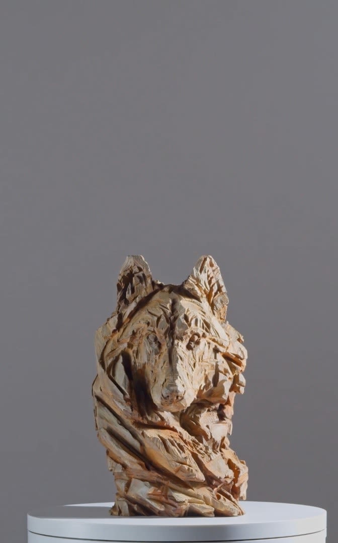Jürgen Lingl, Stormy Wolf, buste de loup